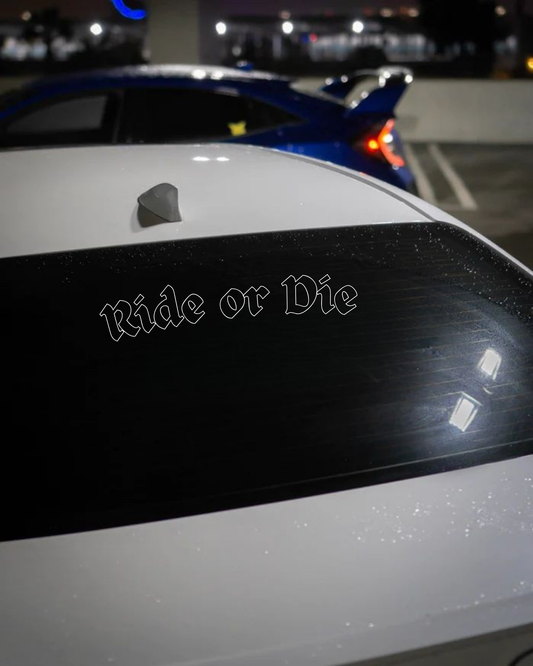 Schriftstil-Muster Ride or Die
