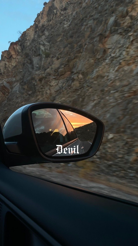 Schriftstil-Muster Devil