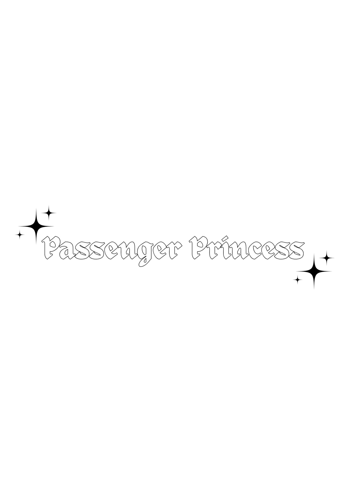 Innenspiegel Autosticker Passenger Princess