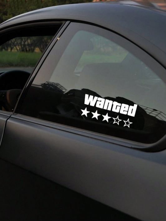 Sticker-Motiv Wanted 3 Stars