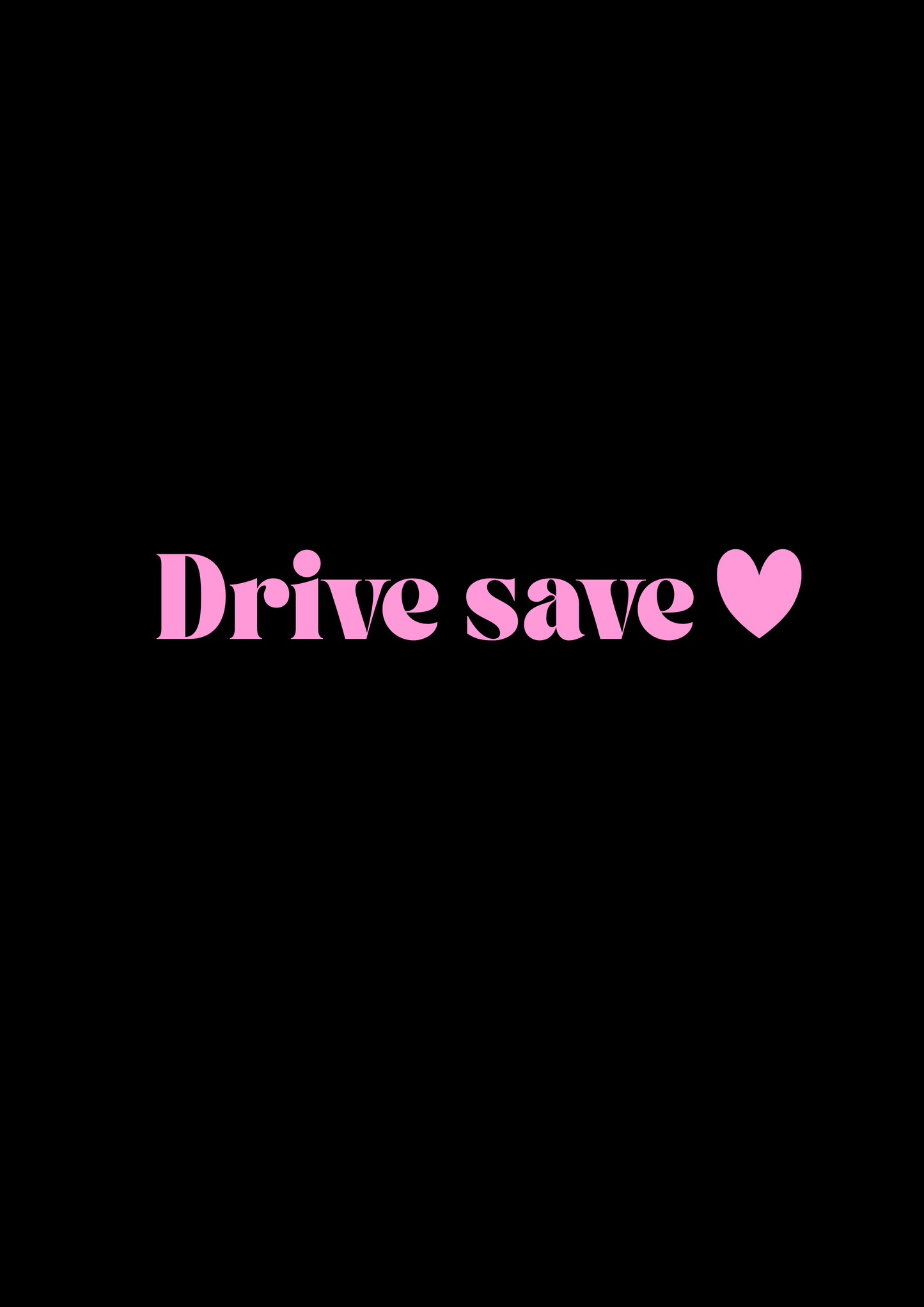 Innenspiegel Autosticker Drive Save