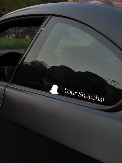 Personalisierte Schriftzüge - Snapchat/Icon (Feld Personalisierung Angeben)