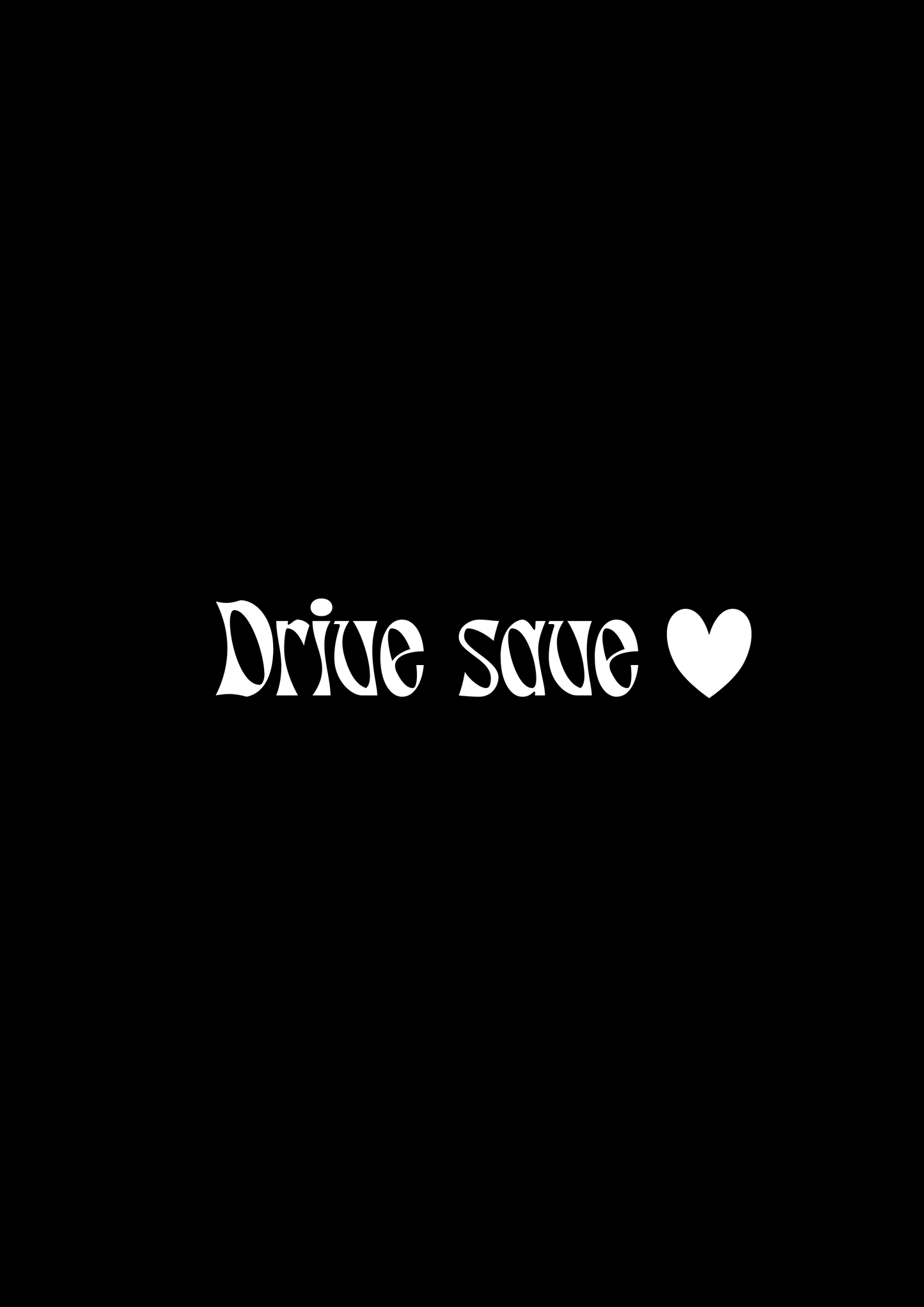 Innenspiegel Autosticker Drive Save
