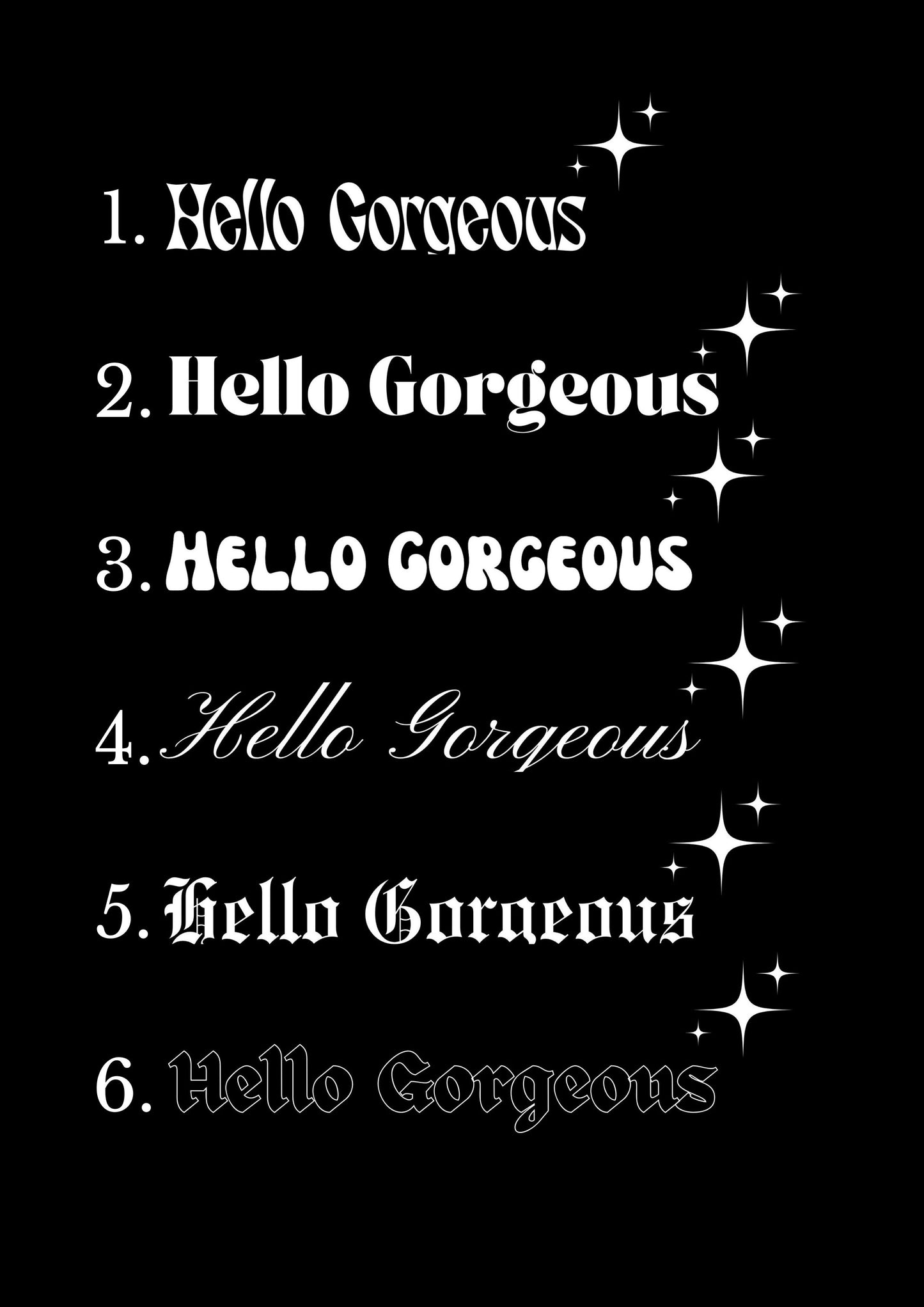 Innenspiegel Autosticker Hello Gorgeous