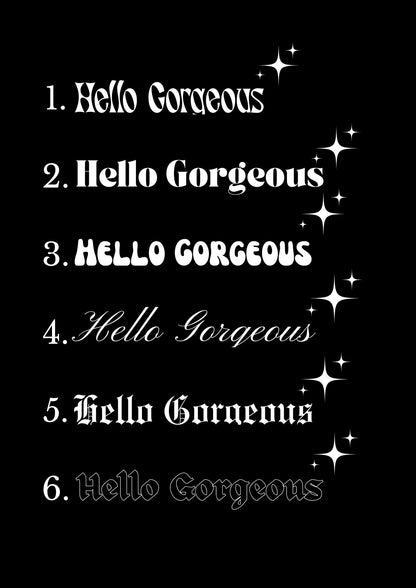 Innenspiegel Autosticker Hello Gorgeous