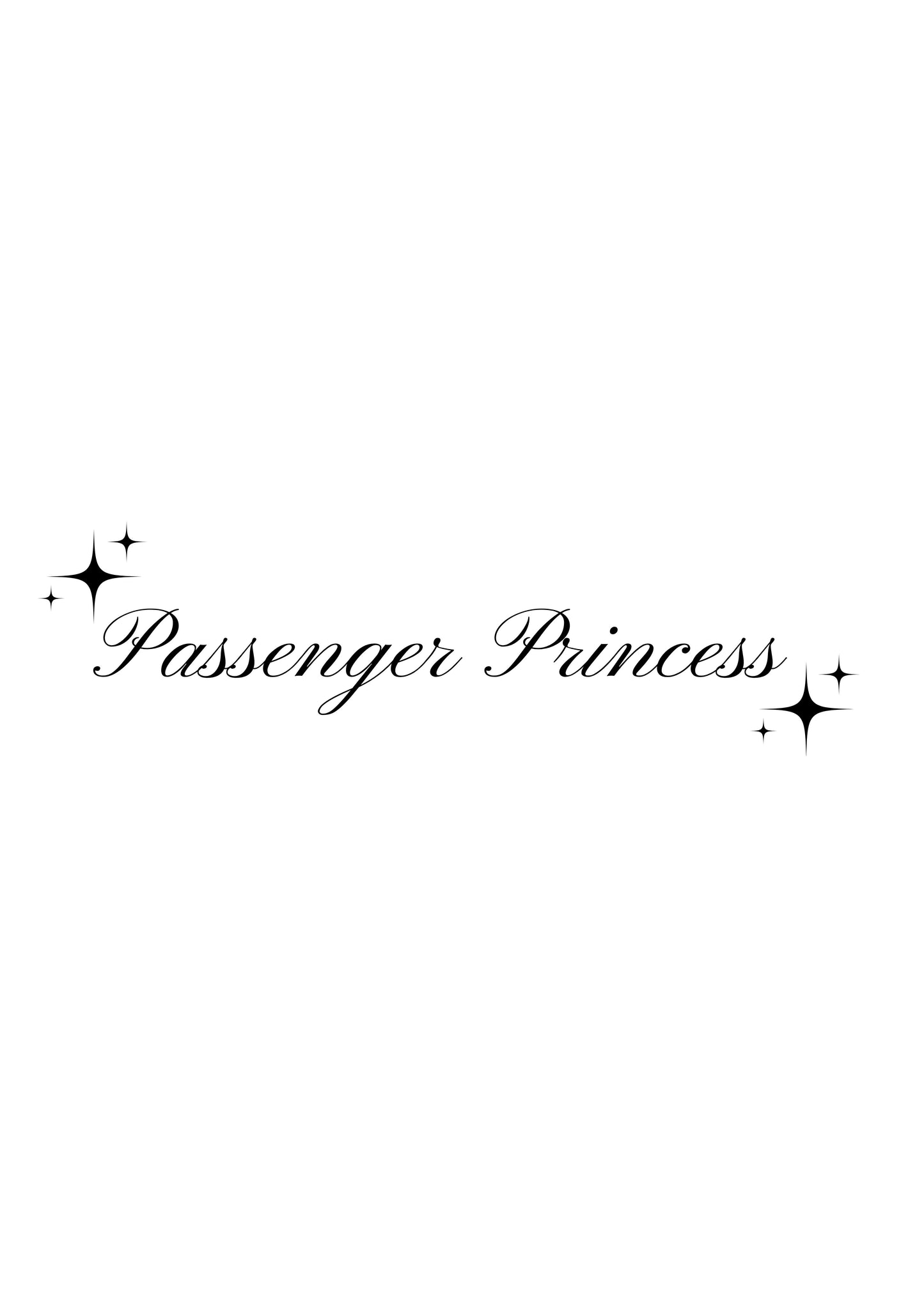 Innenspiegel Autosticker Passenger Princess