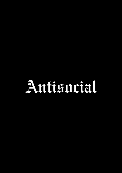 Innenspiegel Autosticker Antisocial