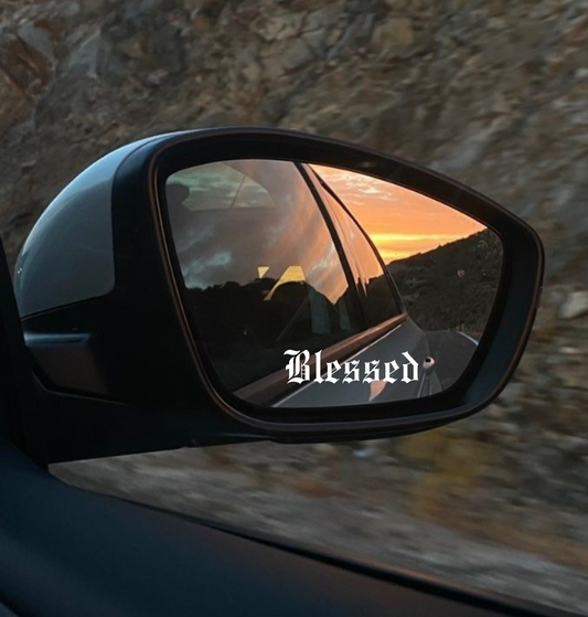 Schriftstil-Muster Blessed