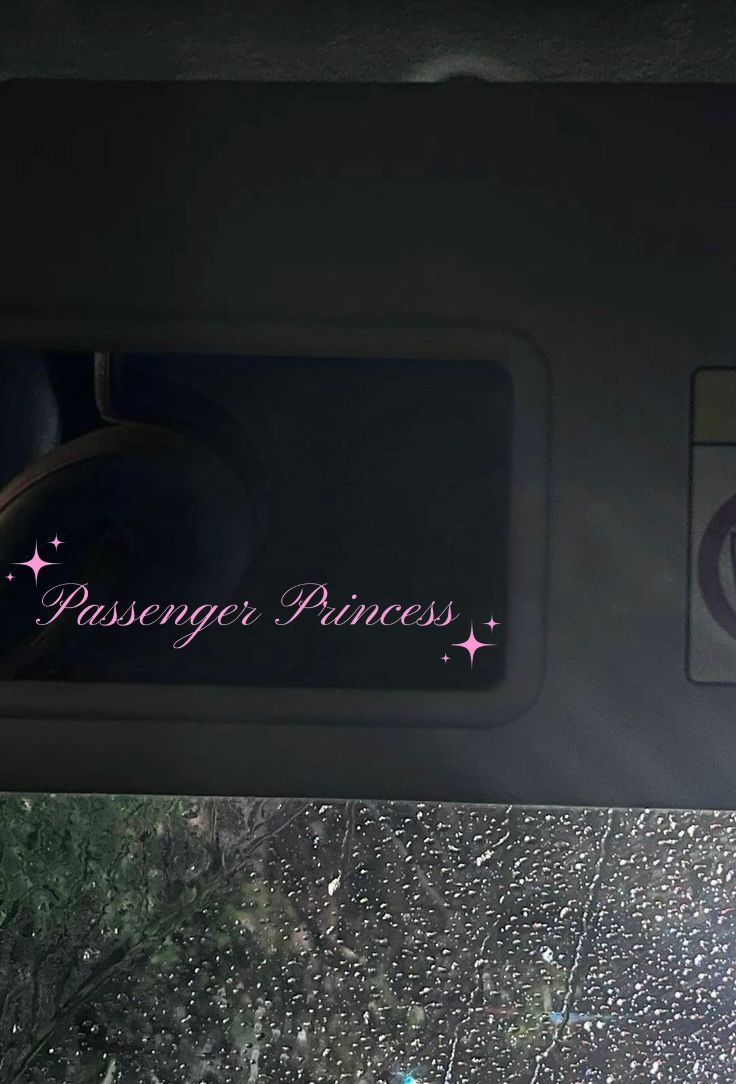 Innenspiegel Autosticker Passenger Princess