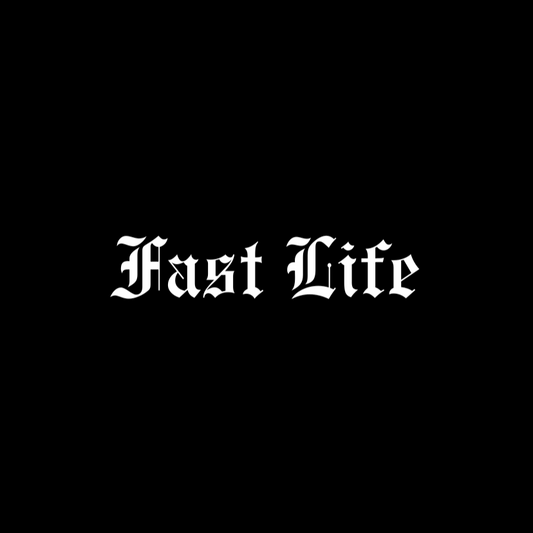 Schriftstil-Muster - Fast Life