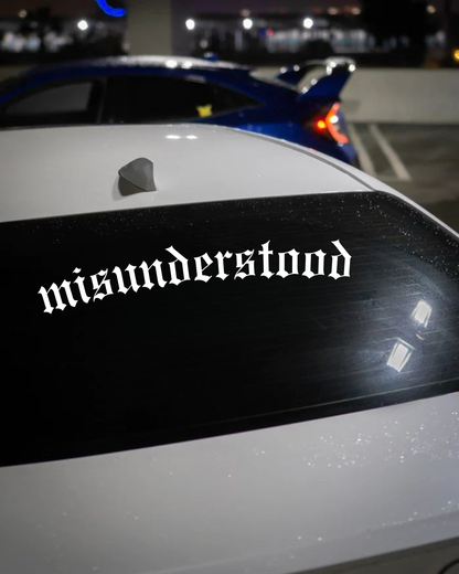 Schriftstil-Muster - Misunderstood