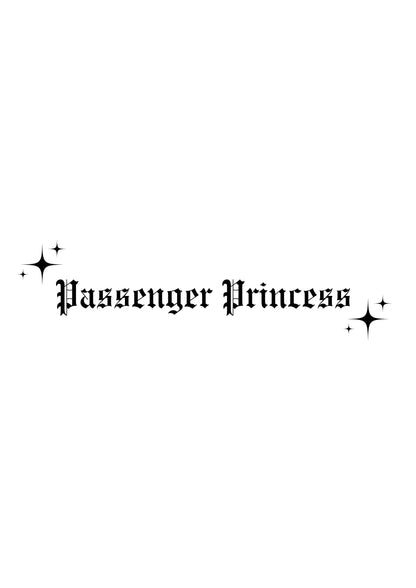 Innenspiegel Autosticker Passenger Princess