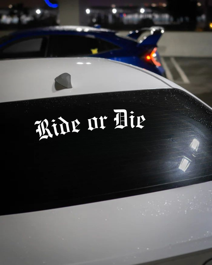 Schriftstil-Muster Ride or Die