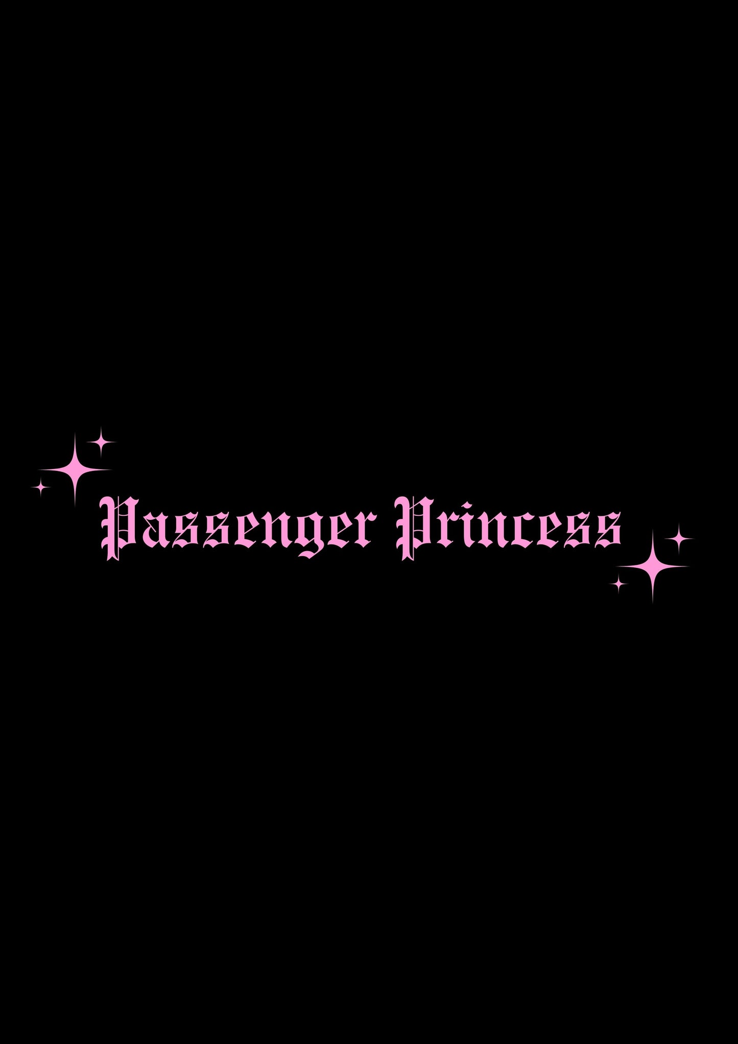 Innenspiegel Autosticker Passenger Princess