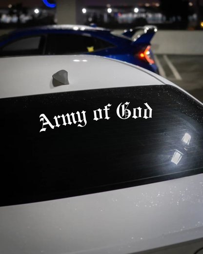 Schriftstil-Muster - Army of God