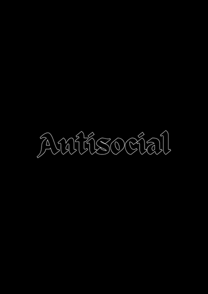 Innenspiegel Autosticker Antisocial