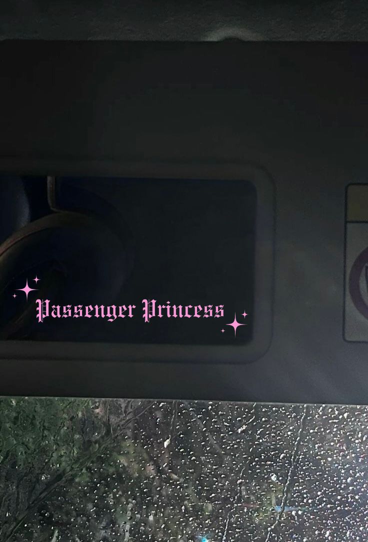 Innenspiegel Autosticker Passenger Princess