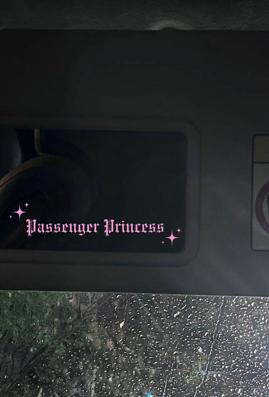 Innenspiegel Autosticker Passenger Princess