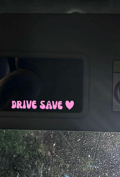 Innenspiegel Autosticker Drive Save