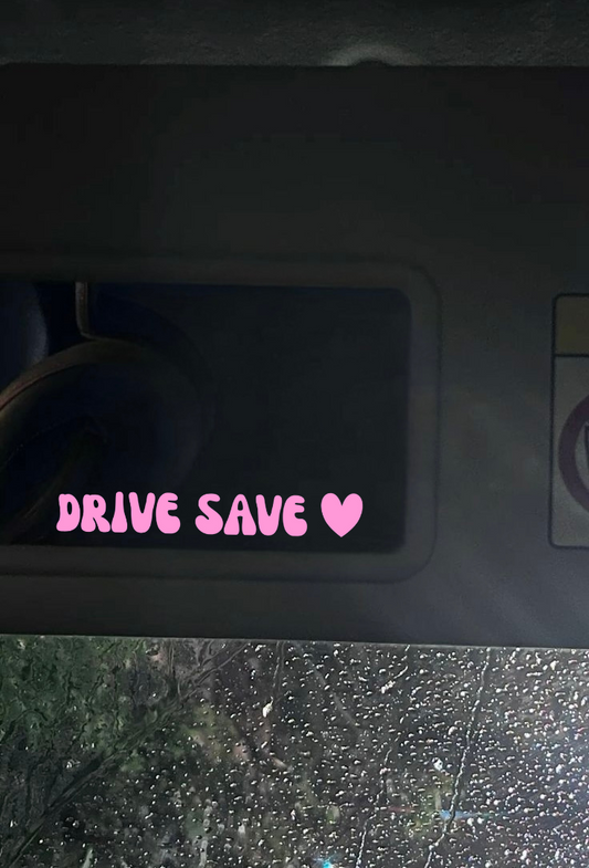 Innenspiegel Autosticker Drive Save