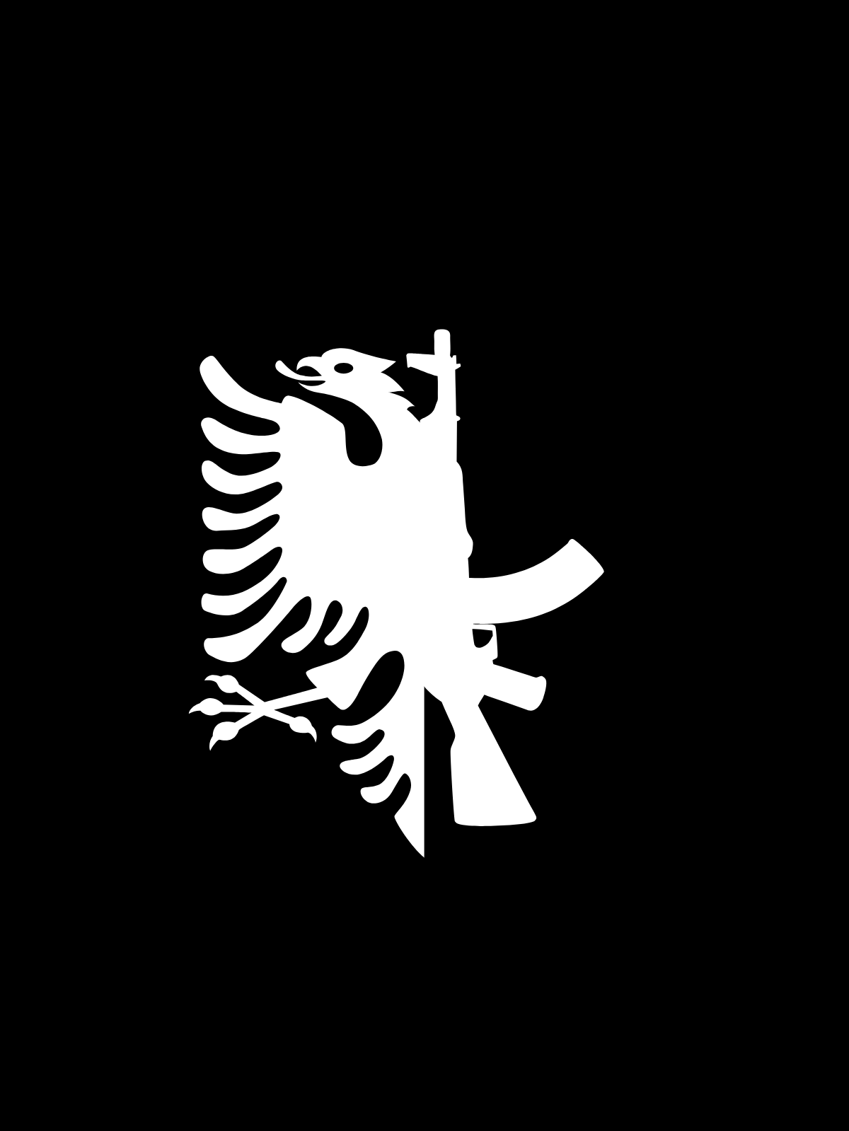 Sticker-Motiv - Albanien/Ak 47