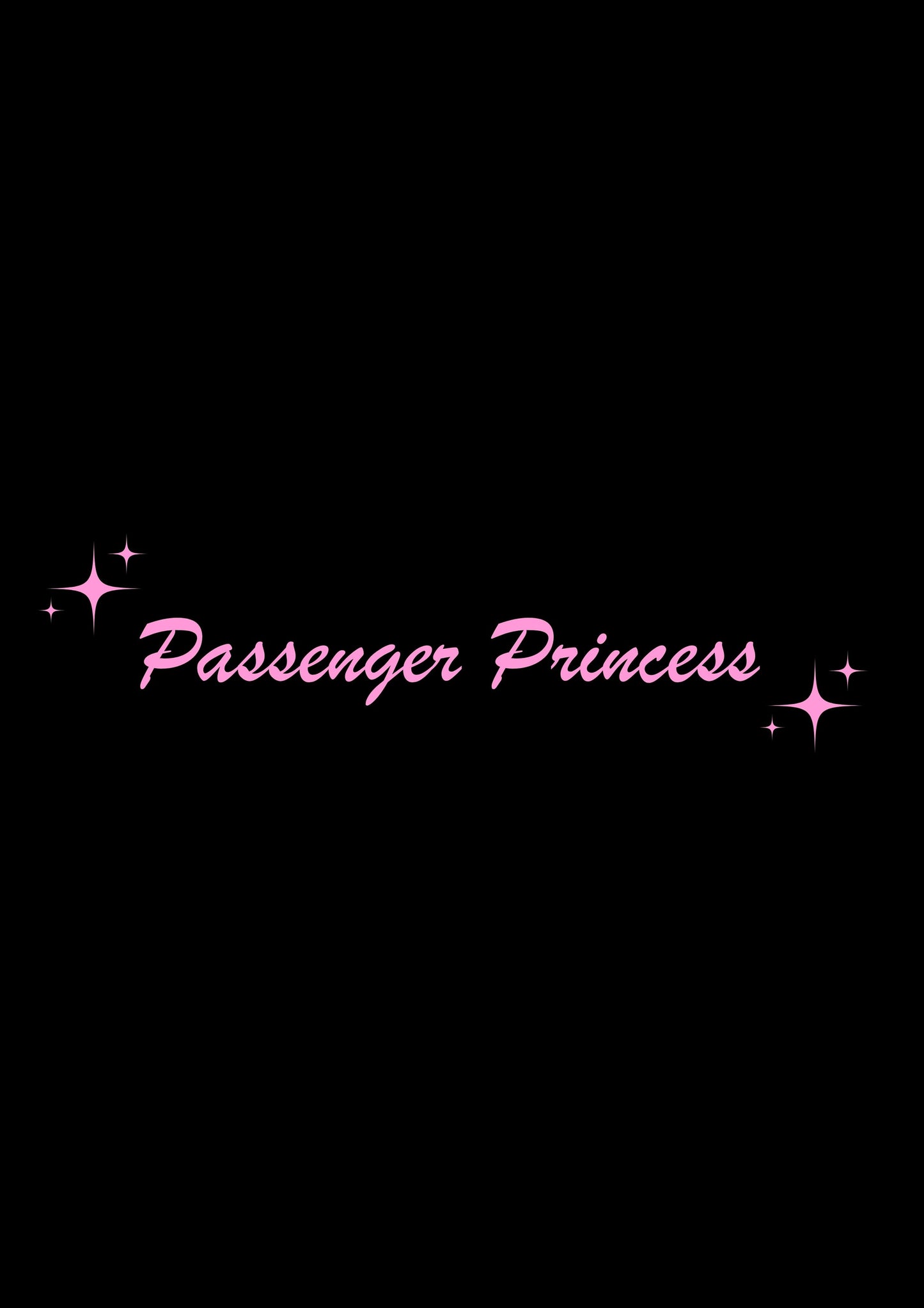 Innenspiegel Autosticker Passenger Princess