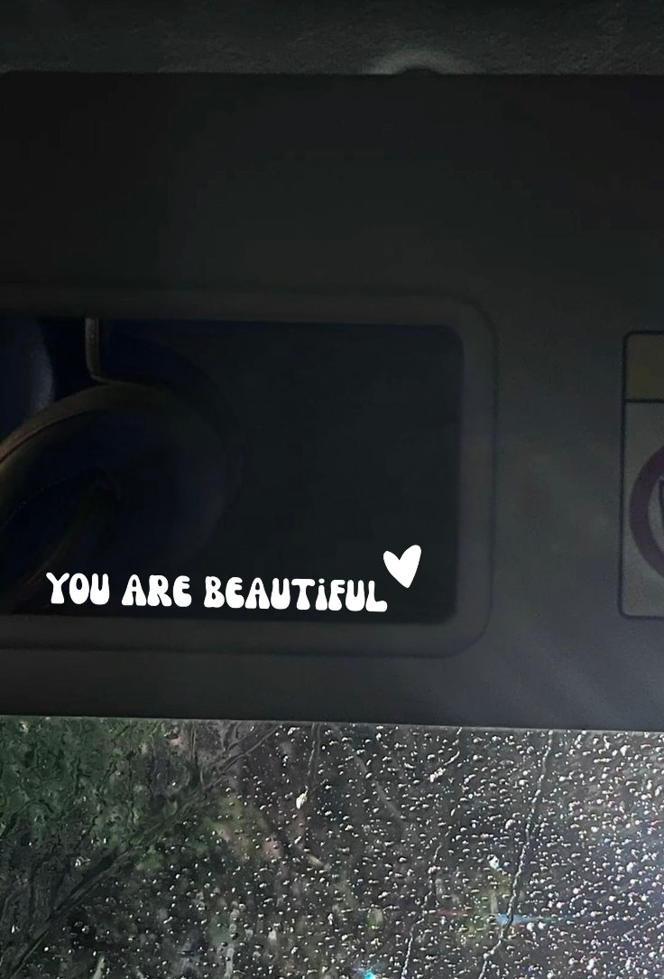 Innenspiegel Autosticker You are beautiful
