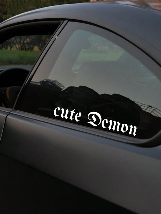 Schriftstil-Muster - cute Demon