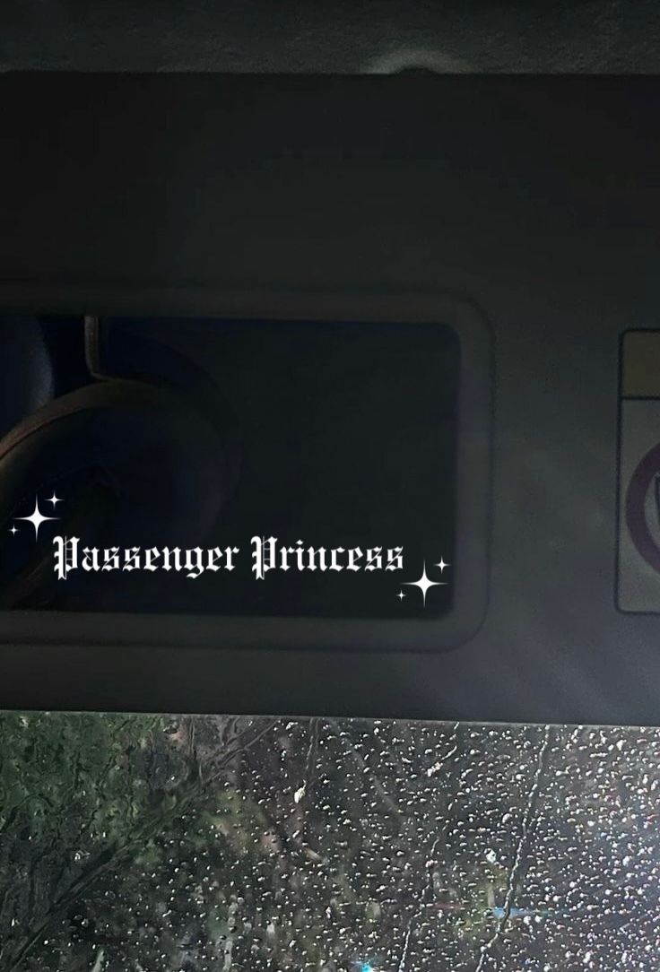 Innenspiegel Autosticker Passenger Princess