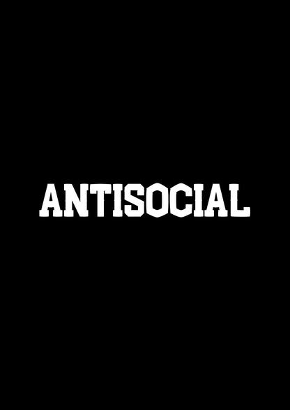 Innenspiegel Autosticker Antisocial