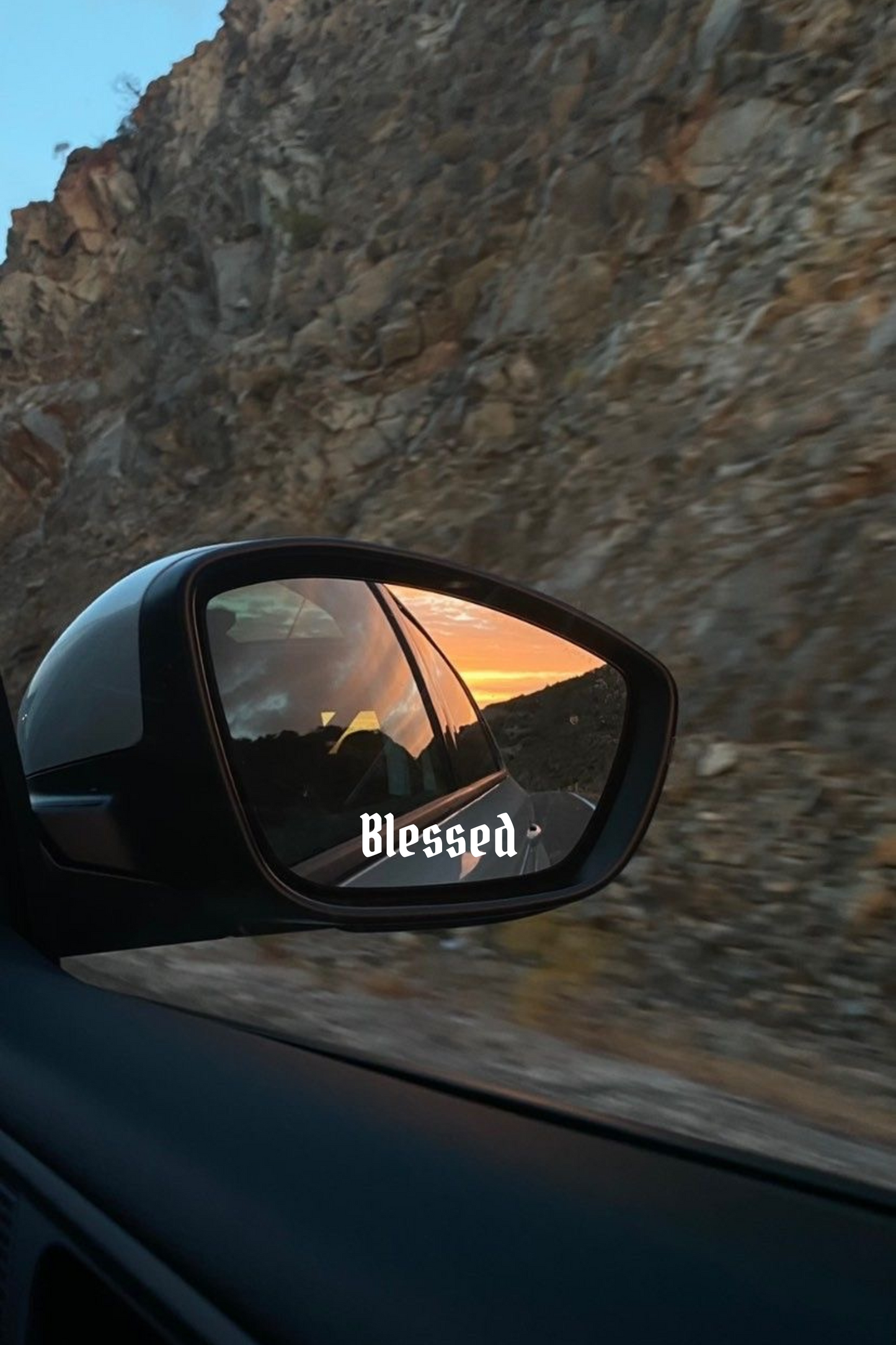 Schriftstil-Muster Blessed