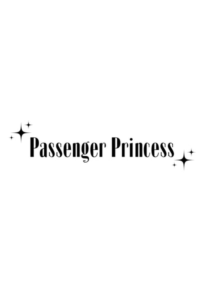 Innenspiegel Autosticker Passenger Princess