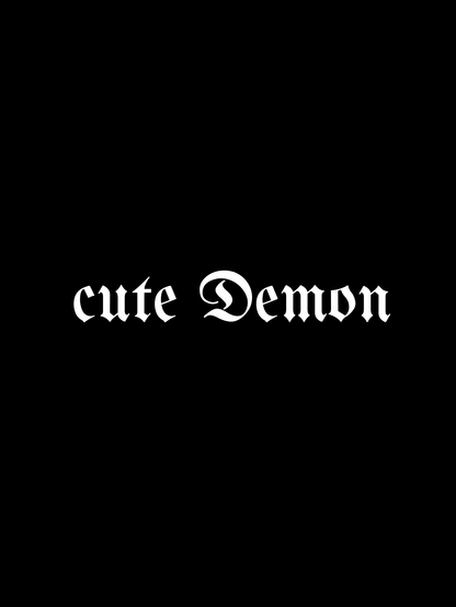 Schriftstil-Muster - cute Demon
