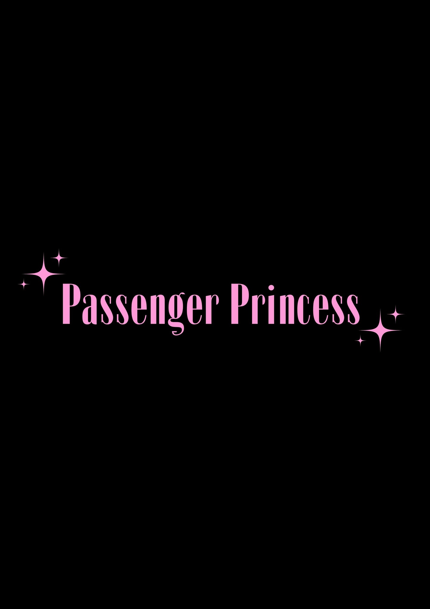 Innenspiegel Autosticker Passenger Princess