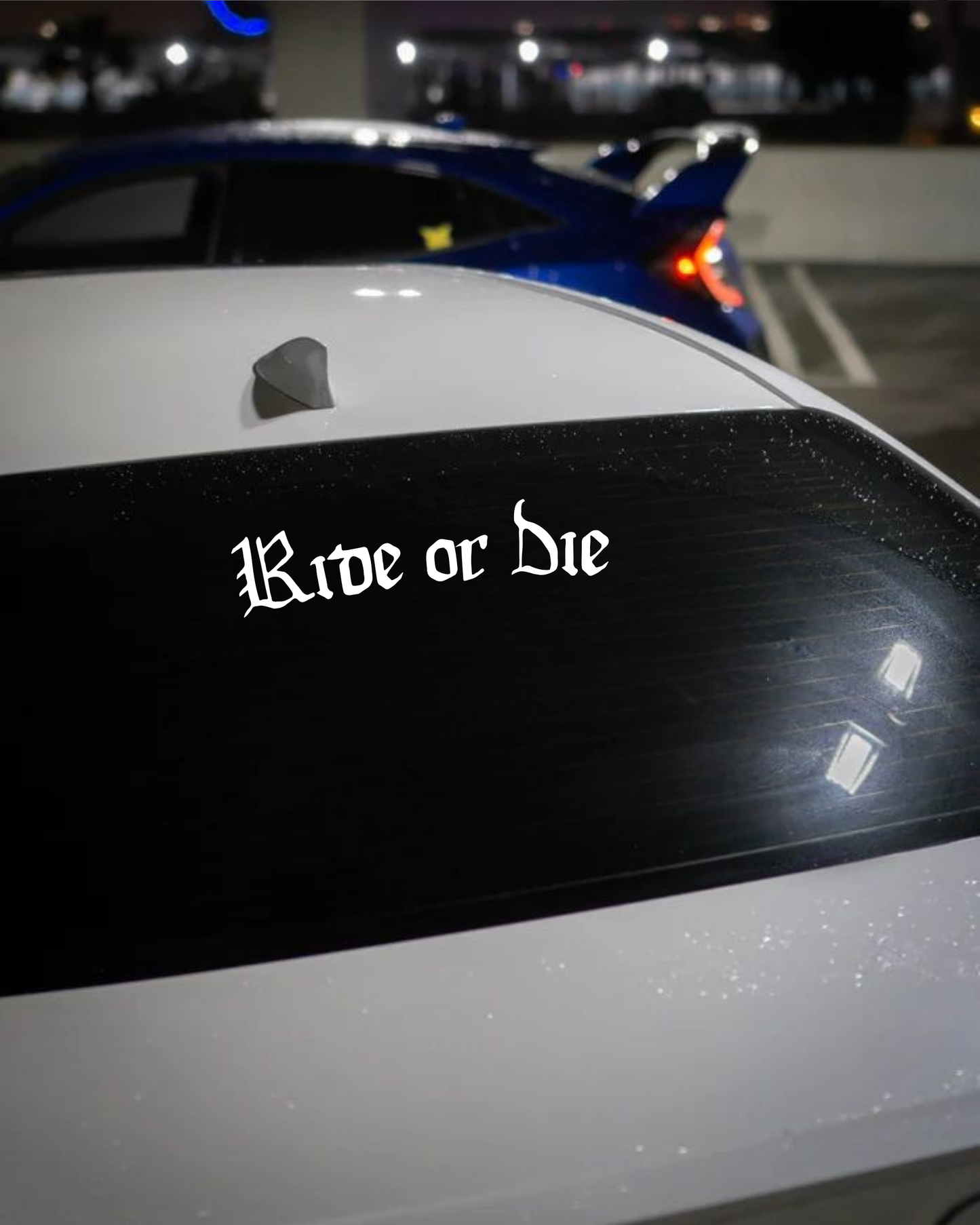 Schriftstil-Muster Ride or Die