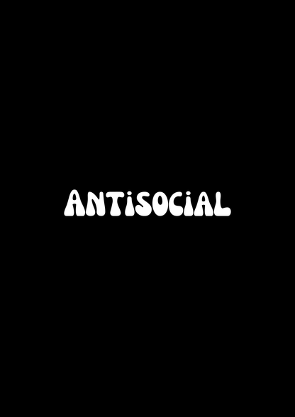 Innenspiegel Autosticker Antisocial