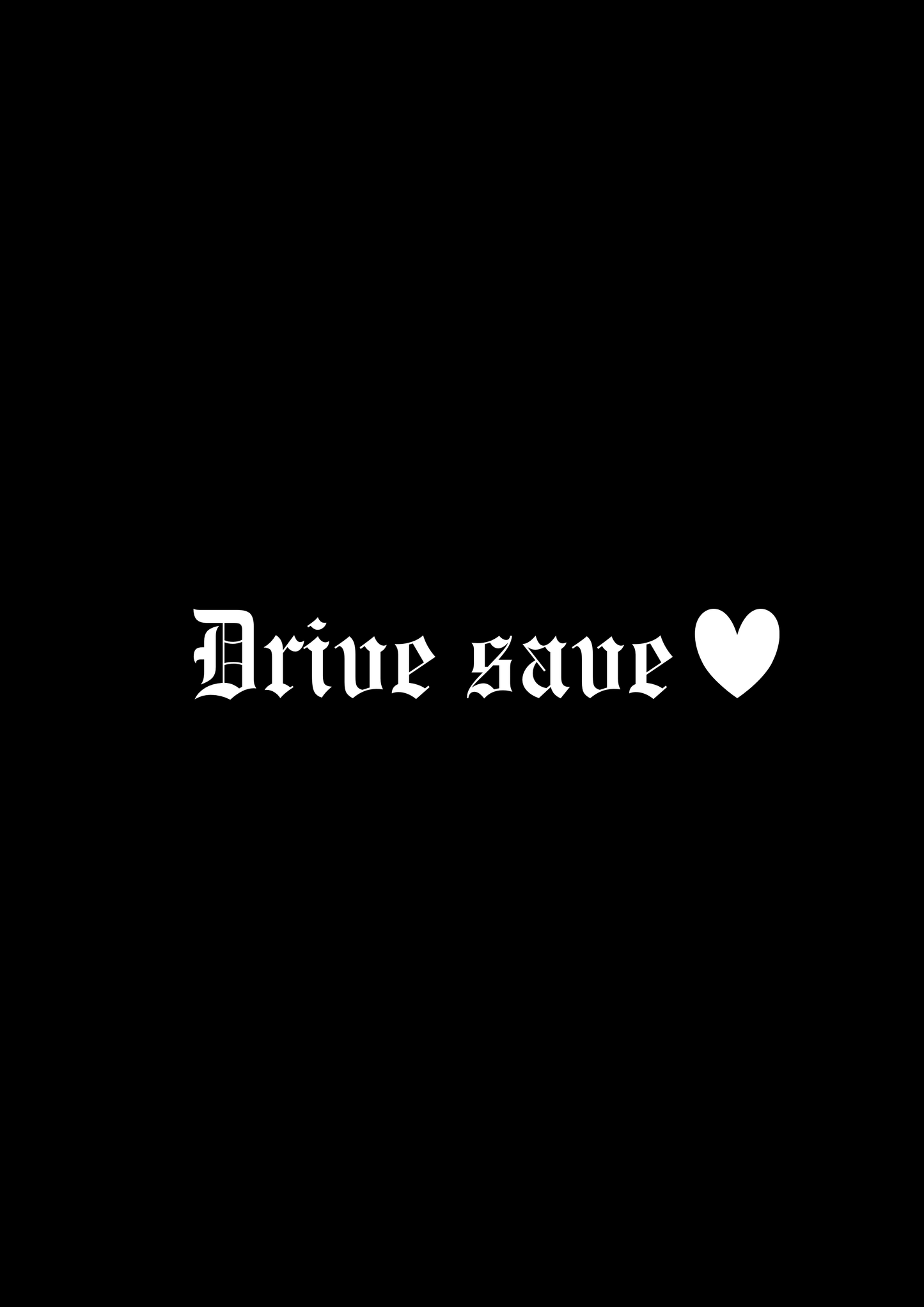 Innenspiegel Autosticker Drive Save