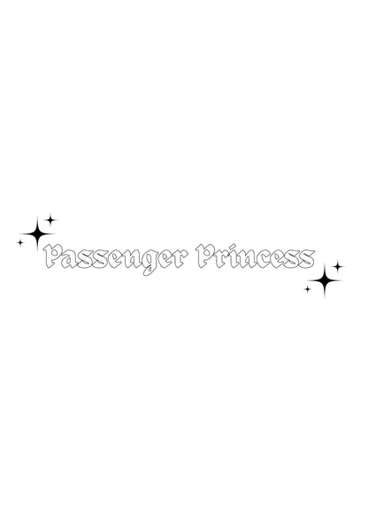 Innenspiegel Autosticker Passenger Princess