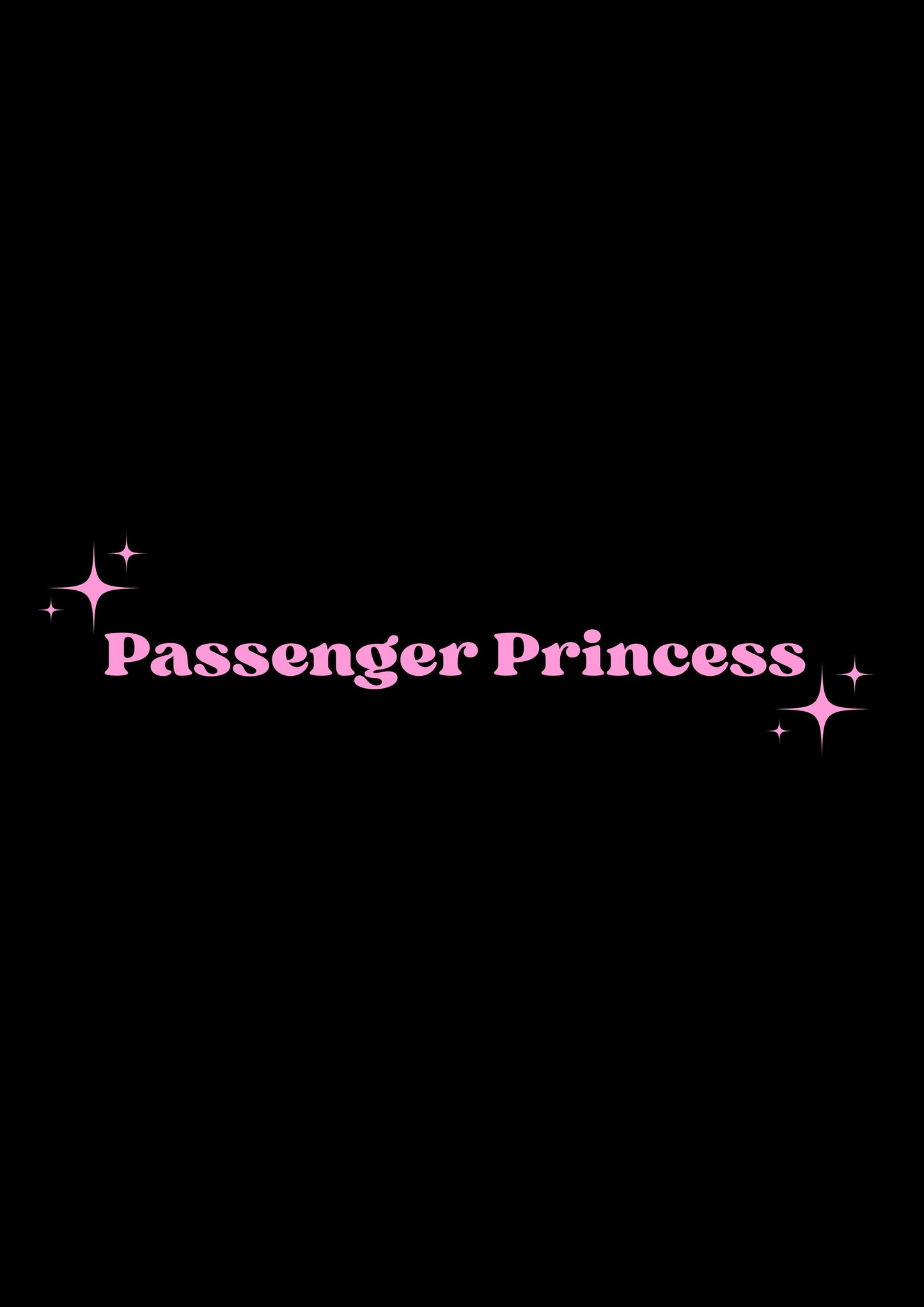 Innenspiegel Autosticker Passenger Princess