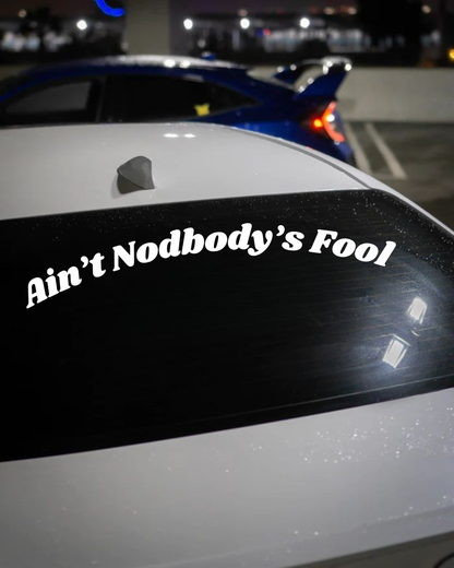 Schriftstil-Muster Ain’t Nodbody’s Fool