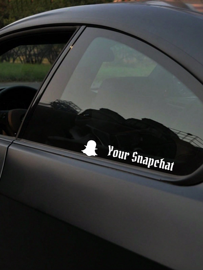 Personalisierte Schriftzüge - Snapchat/Icon (Feld Personalisierung Angeben)
