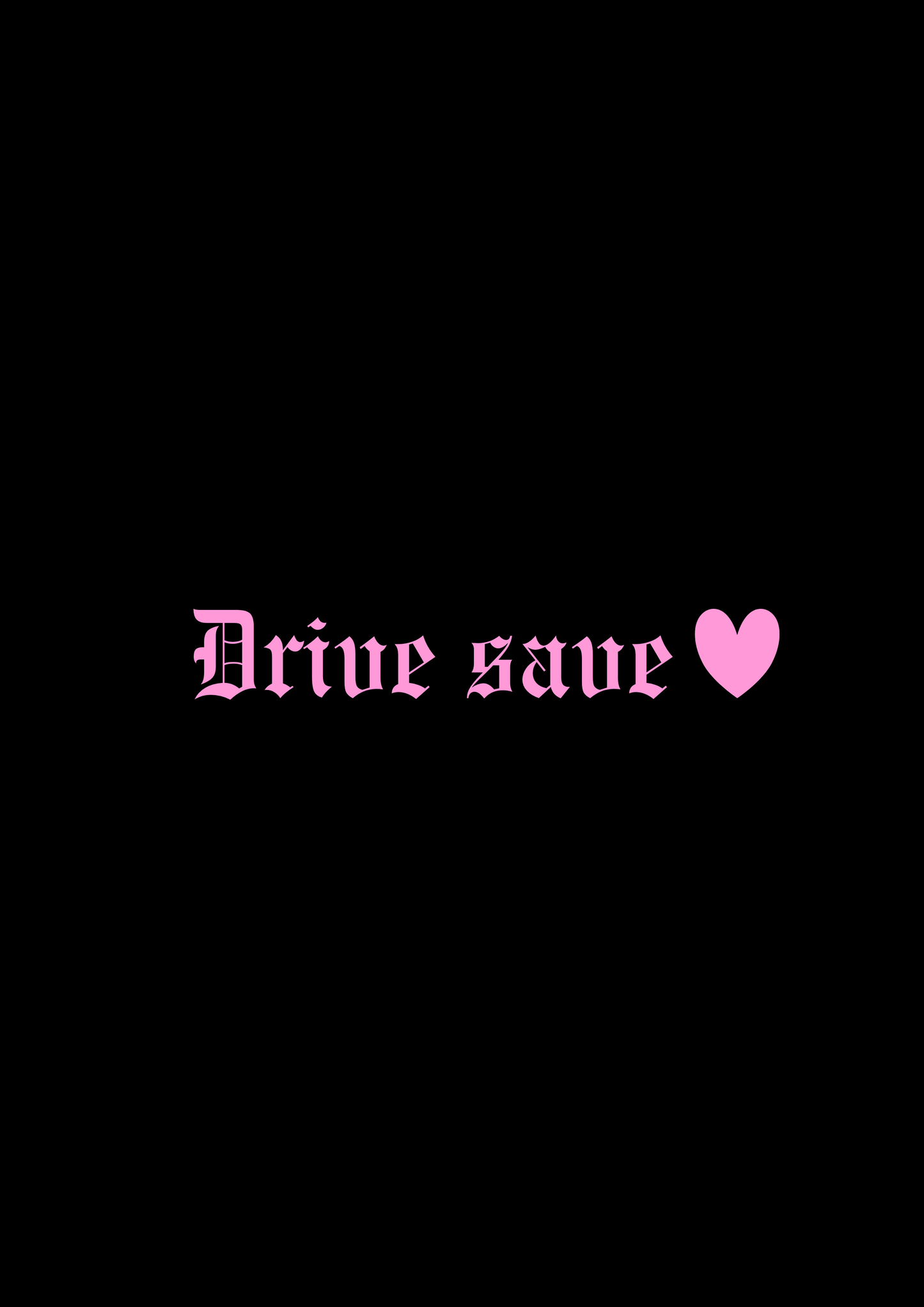 Innenspiegel Autosticker Drive Save