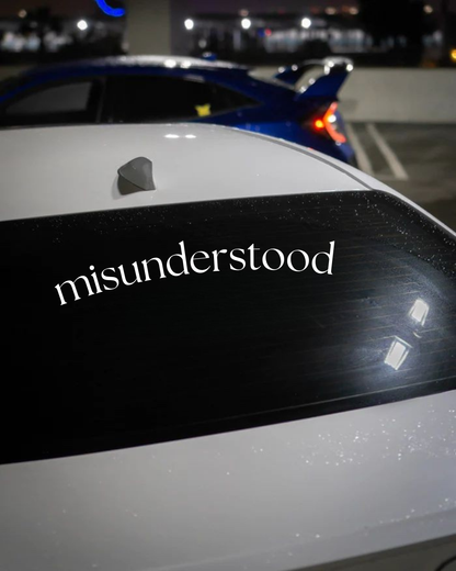 Schriftstil-Muster - Misunderstood