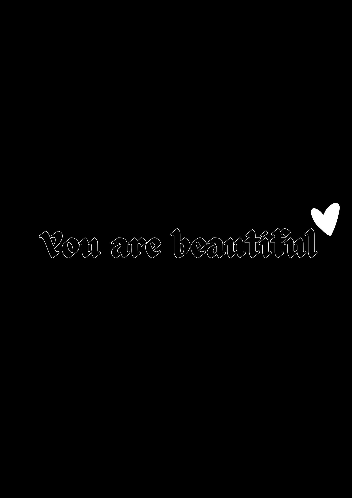 Innenspiegel Autosticker You are beautiful