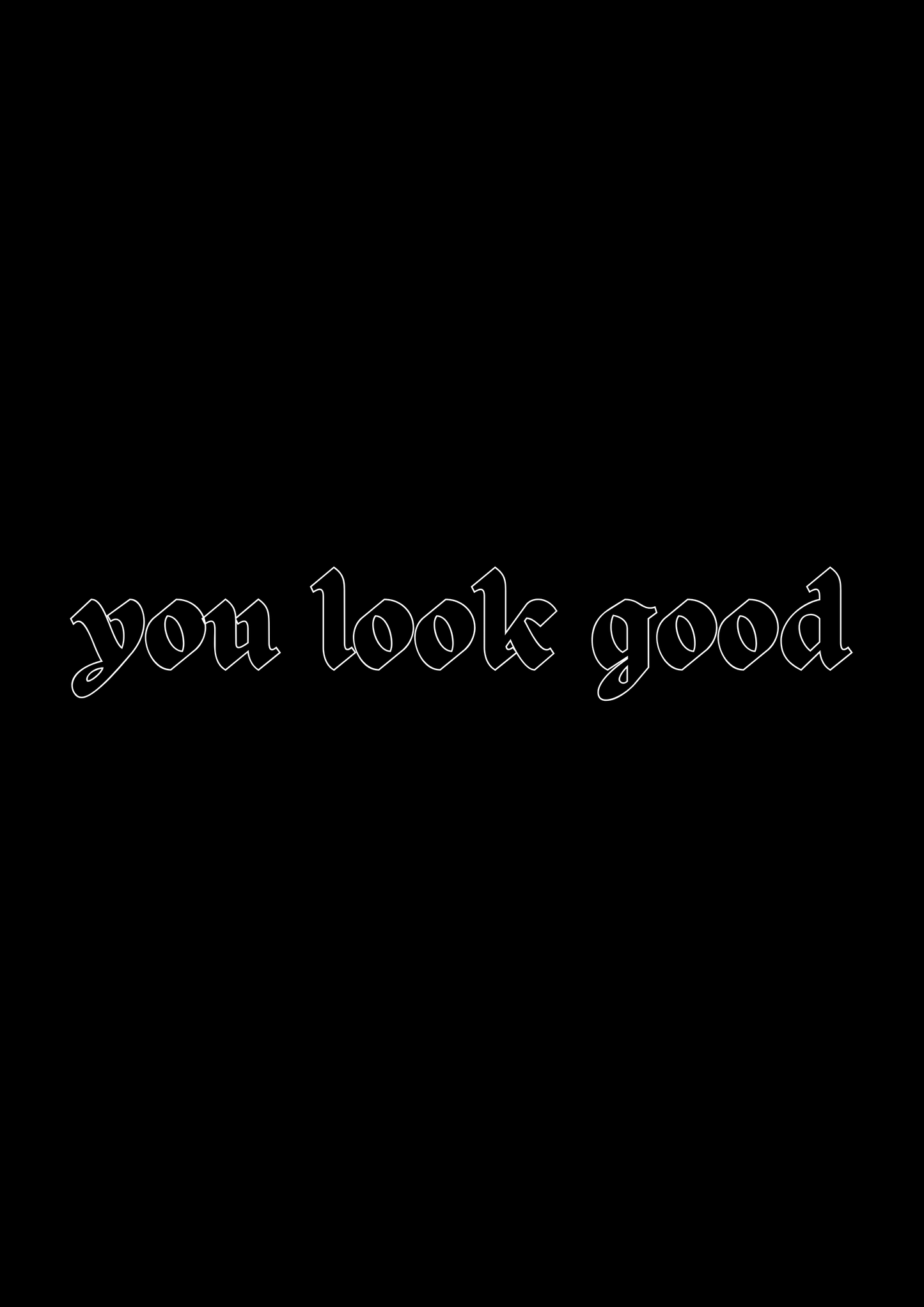Innenspiegel Autosticker You look good