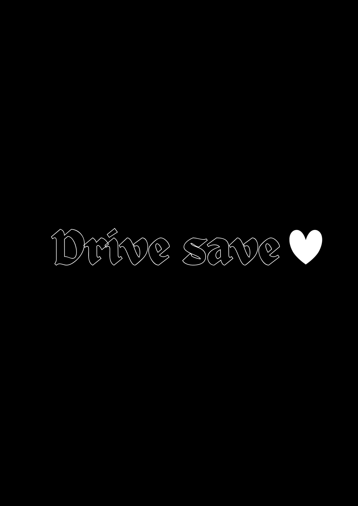 Innenspiegel Autosticker Drive Save