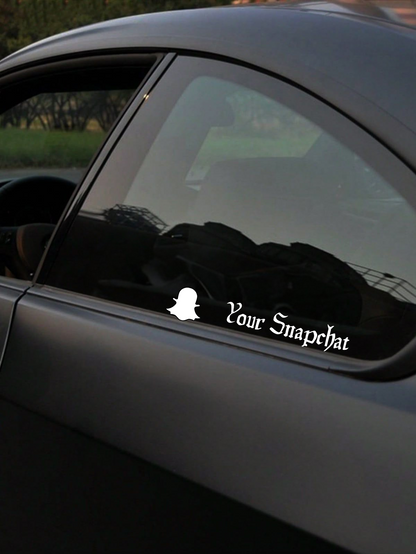 Personalisierte Schriftzüge - Snapchat/Icon (Feld Personalisierung Angeben)