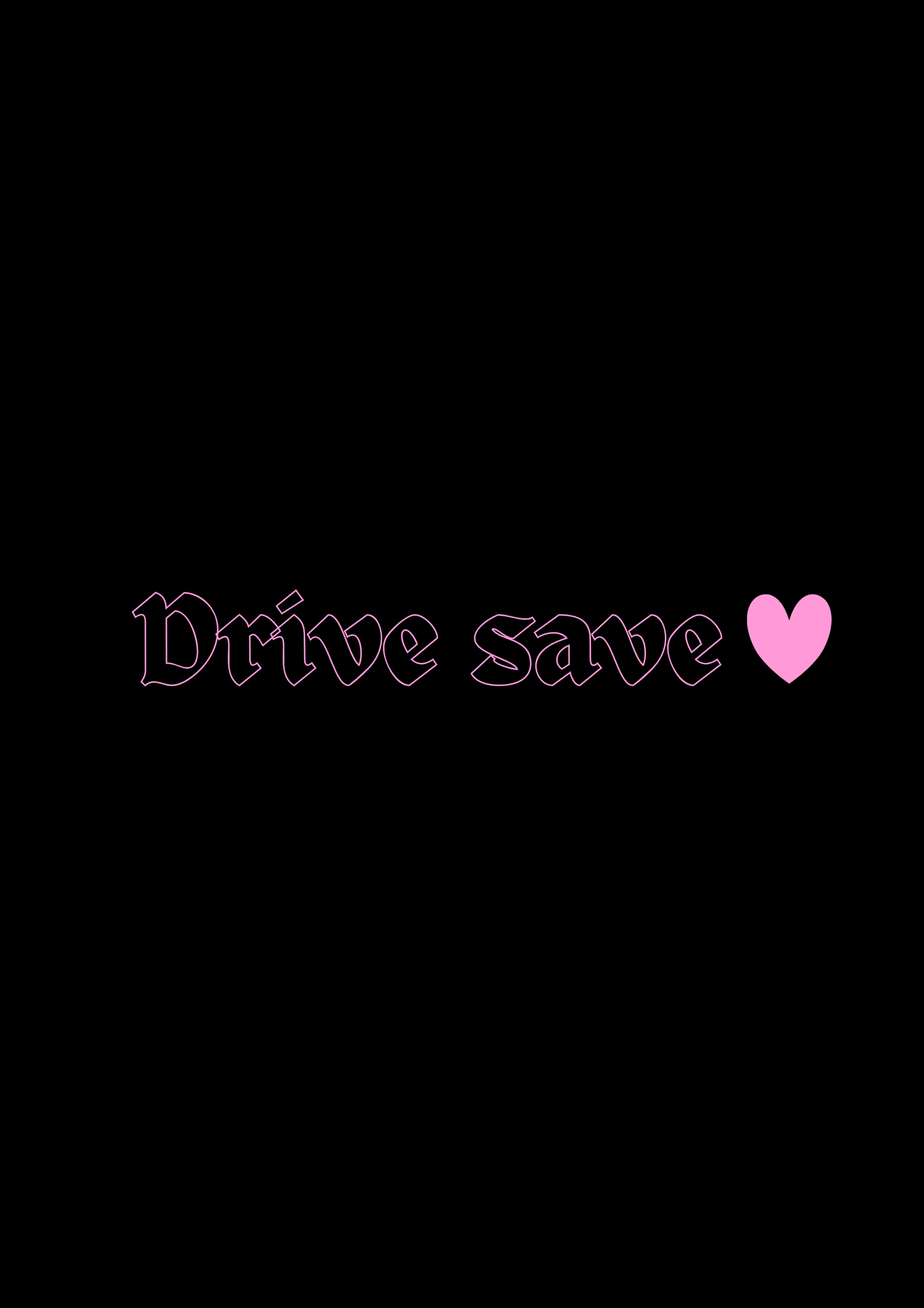 Innenspiegel Autosticker Drive Save