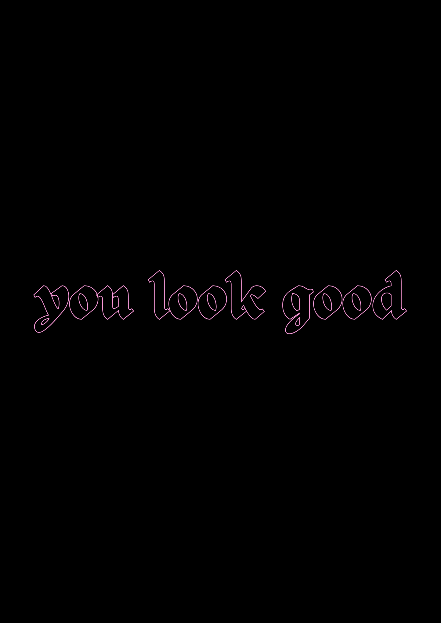 Innenspiegel Autosticker You look good