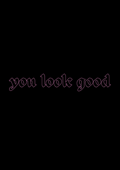 Innenspiegel Autosticker You look good